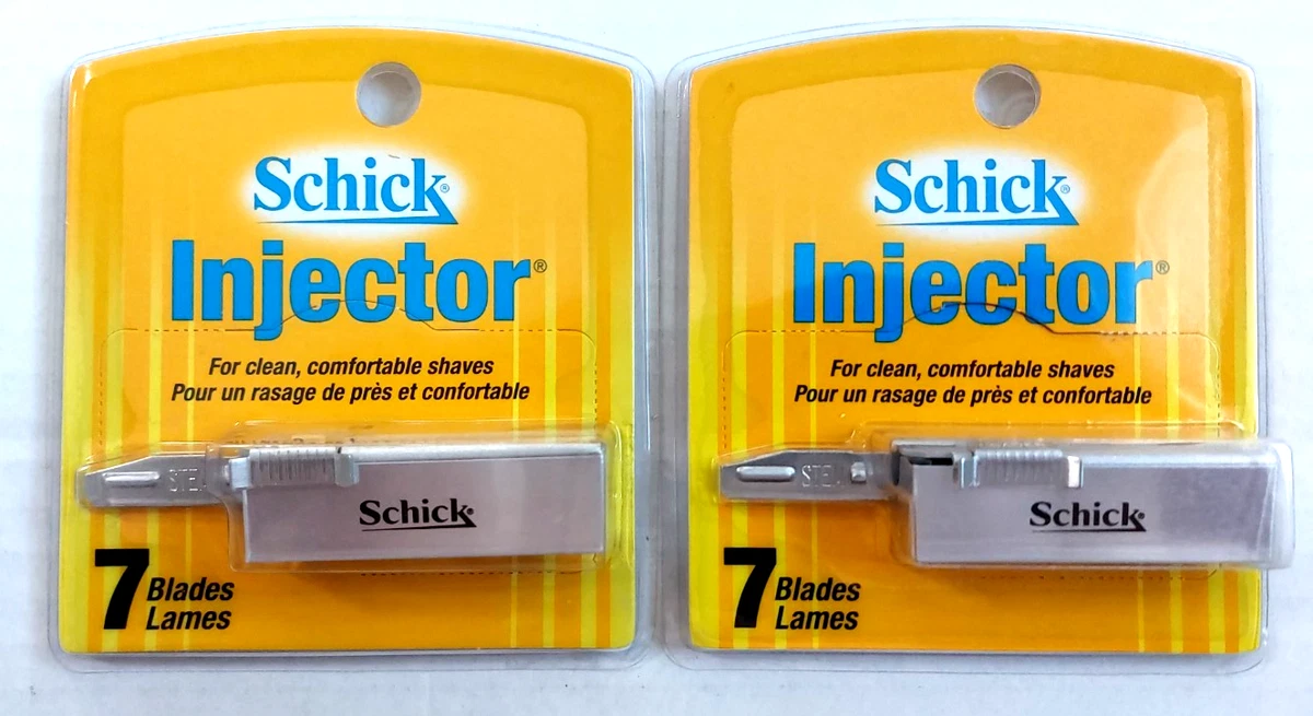 Lames SCHICK INJECTOR Super Stainless, Lot De 1 Pack (5 Lames) - NOS (New Old Stock) Neuf
