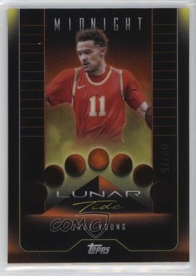 2023-24 Topps Midnight Lunar Tide Dusk 9/75 Trae Young #LT-1 0w8