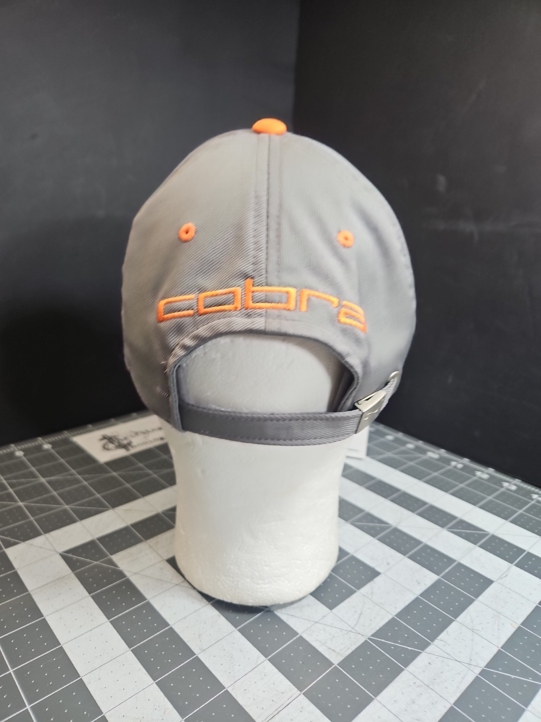 PUMA Cat Logo Patch Strapback Cap Hat Gray One Si… - image 8