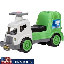 Dirt Diggers Garbage Truck Ride On Real Working Horn Trash Bin Kids 2-5 Years US