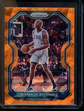 2020-21 Panini Prizm Bismack Biyombo Orange Ice Prizms Charlotte Hornets #65