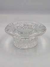 Orrefors Candleholder Mushroom Style Textured Sweden Scandinavian FREE POSTAGE