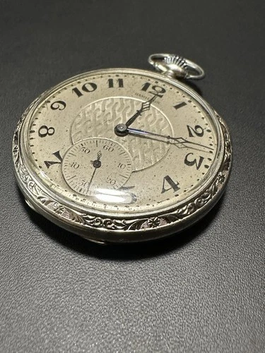Hamilton Pocket Watch 14k Gold Working with Inscription On Case Vintage Antique