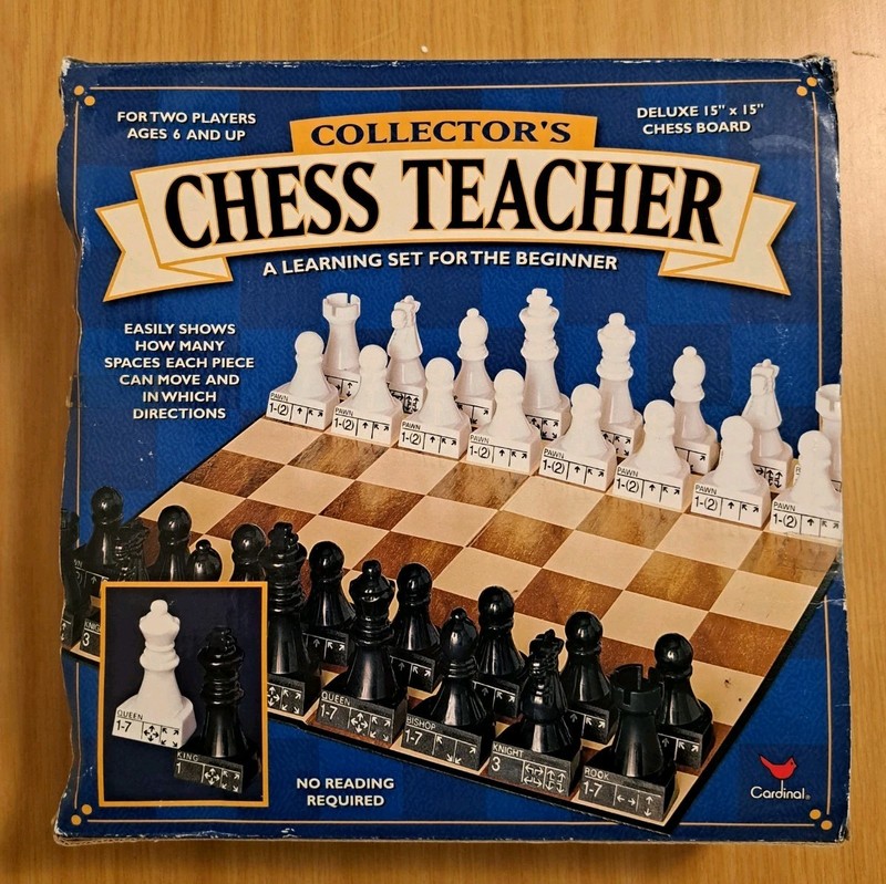 Cardinal Collector's Chess Teacher Learning Set For The Beginner Excellent Cond