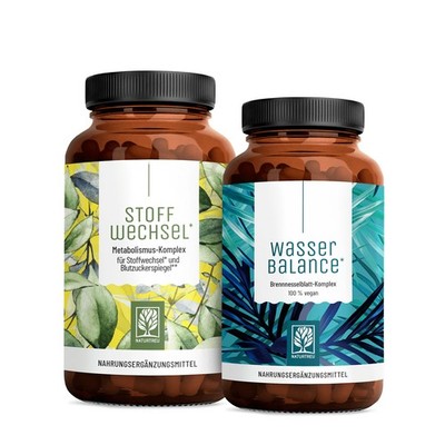 Stoffwechsel Entwässerungskomplex Diät Forskohlii Sommerleicht Paket NATURTREU 