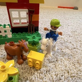 LEGO DUPLO Farm Complete Set Boy, Goat & Horse Figures Animals 10517