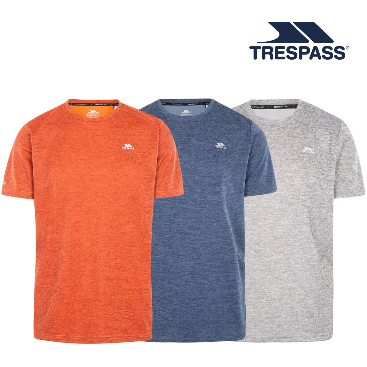 Trespass - Camiseta Técnica Raeran Para Hombre  Gris Tormenta Trespass Uttp5995 Stormgrey