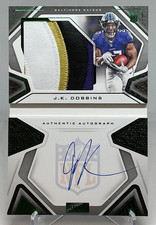 Jk Dobbins 2020 Playbook Booklet Patch Jersey Auto 1225 Baltimore Ravens Rookie Jk Dobbins 2020 Playbook Booklet Patch Jersey Auto 1225 Baltimore Ravens Rookie