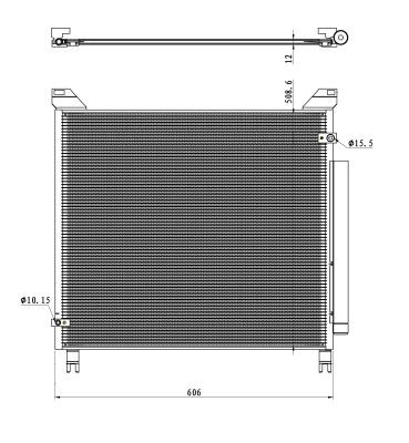 Fits NRF NRF 350499 Air conditioning condenser  350499 A/C condenser  ⭐UK Stock⭐