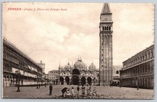 Vintage Venezia Piazza San Marco Postcard from Palazzo Reale Italy A314