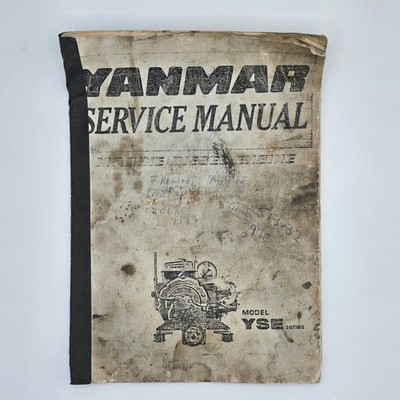 Yanmar YSE Serie Marine Diesel Motor Service Manual Oldtimer Reparaturheft