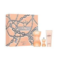 Jean Paul Gaultier Classique 3 Pc. SET: 3.4 Oz EDT + 2.5 Oz BL + 0.2 Oz EDT New