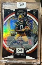 2025 Panini Honors Matthew Golden Encased Rookie Auto /35 Greenbay Packers RC