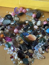 Large Bag Of Assorted Size And Colour Loose Stones. Suitable For Crafts.