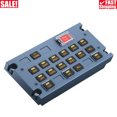 WINWING ECAM Flight Simulation Panel with EMER CANC Push Button for X-Plane MSFS