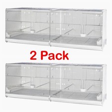 2 x 120cm 47” Italian Plastic Wire Double Breeding Cage Divider - Budgie, Finch