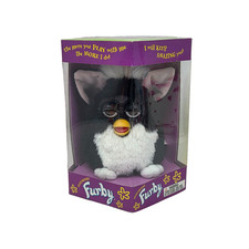 VINTAGE 1998 TUXEDO BLACK WHITE FURBY 70-800 NEW SEALED ORIGINAL BOX 1st GEN