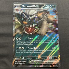 Pokemon Mabosstiff EX Jumbo Card Scarlet Violet Black Star Promo 086
