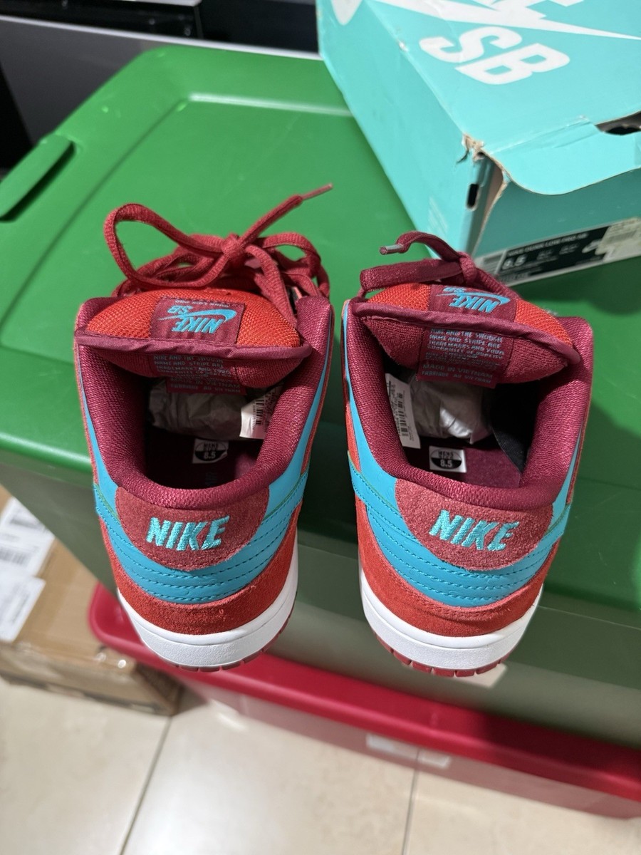Nike Dunk Low Pro Sb Brickhouse Turbo Green TM Red Men's 8.5 NEW