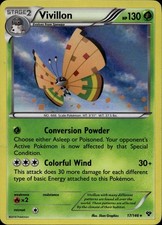 Vivillon (High Plains [Orange]) 17 XY Base Set Holo Pokemon Card LP