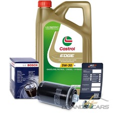 BOSCH ÖLFILTER+5L CASTROL EDGE 5W-30 LL FÜR SEAT LEON 1P 1.8 2.0 TFSI 