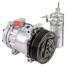 For Chevy C4500 C5500 Kodiak & GMC C4500 Topkick AC Compressor w/ A/C Drier DAC