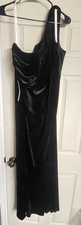 Azazie Argan Velvet Gown Size A22 Single Strap Long Formal Dress NWT NEW 349409