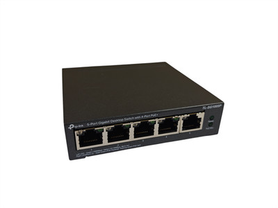 TP-Link TL-SG1005P 5-Port Gigabit Desktop Switch mit 4-Port PoE+ ohne Netzteil