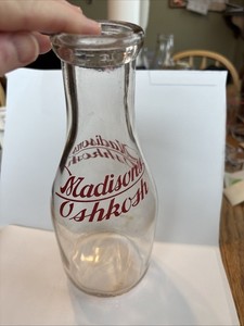 Madison’s Oshkosh One Quart Dairy Bottle. Oshkosh Wi.