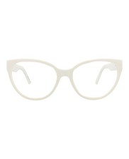 Balenciaga Womens Cat Eye White White Transparent Fashion Designer Eyewear