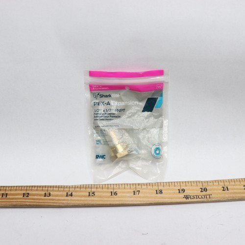 SharkBite Adapter Fitting Brass 1/2" UAB072LFA