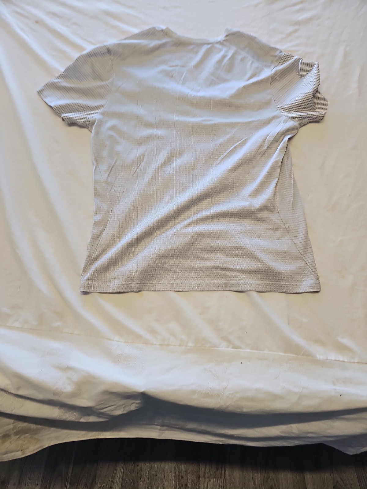 Emanuel Ungaro Vintage Micro-Stripe V-Neck Tee Size M KK204 image 5