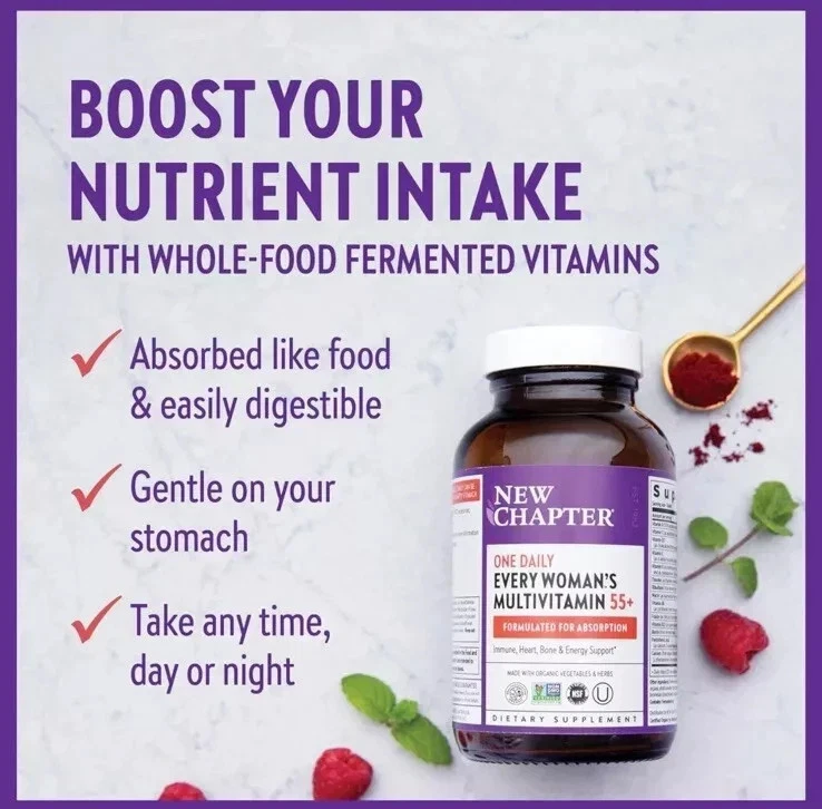 (Pack 2) Nuevo Capítulo Mujer Multivitamínico 55+ Suave en el Estómago,192 Cuenta Foto 2 de 4