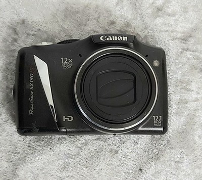 Canon PowerShot SX130 IS DigitaKamera 12,1 MP / 12 x Zoom | Schwarz 