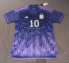 2022 Argentinien Adidas Trikot WM Gr. L auswärts lila #10 Messi HF2159