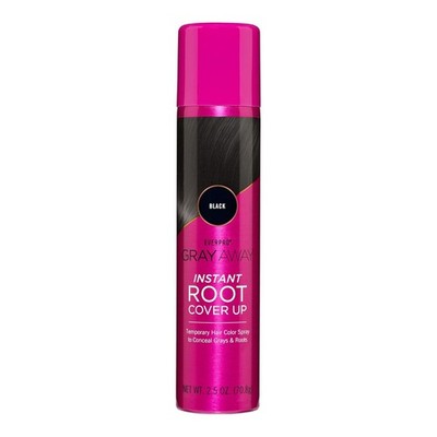 Instant Black Root Touch Up Spray - Non-Toxic 2.5oz for Gray Hair Concealment
