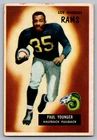 1955 Bowman #38 Paul 'Tank' Younger Los Angeles Rams