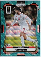 2026 Panini Prizm FIFA World Cup #425 Ferjani Sassi Teal Wave Prizms #/99
