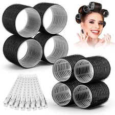 Hair Curling Rollers Set   DIY Styling, Air Bangs, Plastic Rollers