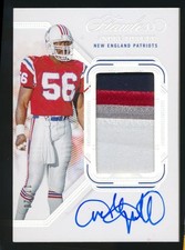 Andre Tippett 2023 Panini Flawless Silver Patch Auto 11/20 #PA-ATI Patriots