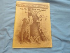 Outdoor Sportsman Wildgame Fish Field Recipes Joe Schillinger 1980 Cookbook