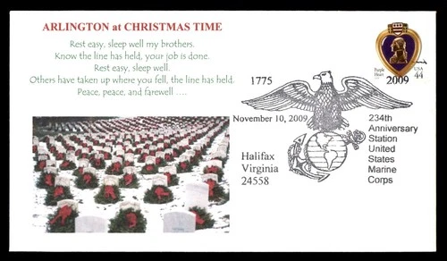 Mayfairstamps US 2009 Arlington Cemetery Xmas Wreaths Cover cca_04615