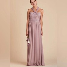Birdy Grey Chicky Bridesmaid Dress XSmall Mauve Strapless Maxi Formal Gown NWT
