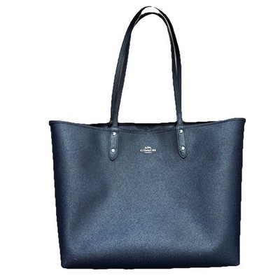 Coach F58293 Reversible City Tote in Denim Signature Midnight 100