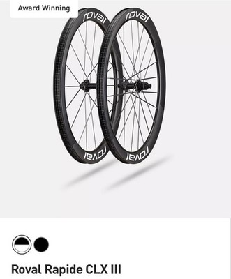 NEW Roval Rapide CLX III 3 Carbon Disc Road Bike Wheelset White