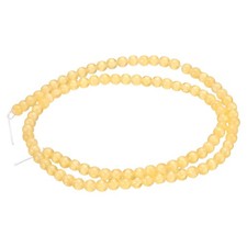 98pcs Orange Yellow Cat's Eye Stone Beads 4mm Round Crystal Loose Bead