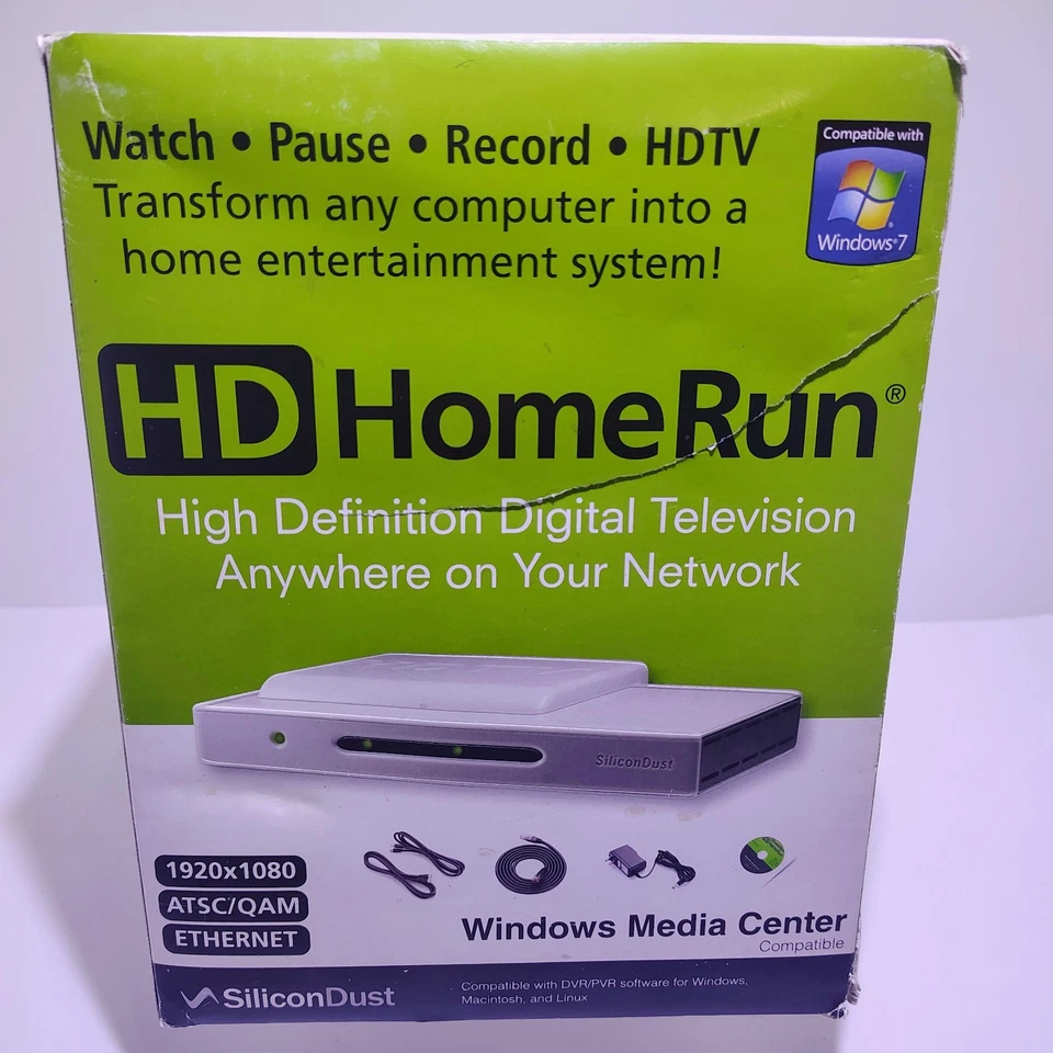 SiliconDust HDHomeRun OTA HDTV Network Tuner Dual ATSC NEW OPEN BOX - Image 3 of 4