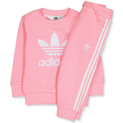 ADIDAS ORIGINAL TUTA FELPA PANTALONE BAMBINA AUTUNNO INVERNO 6 12 18 24 MESI  | eBay