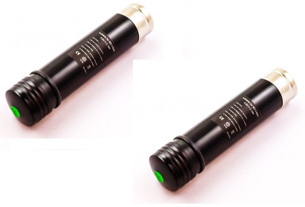 2 X Battery For Black&Decker Ni-MH 3.6V / 2000mAh / VP100 / VP130K / VP130