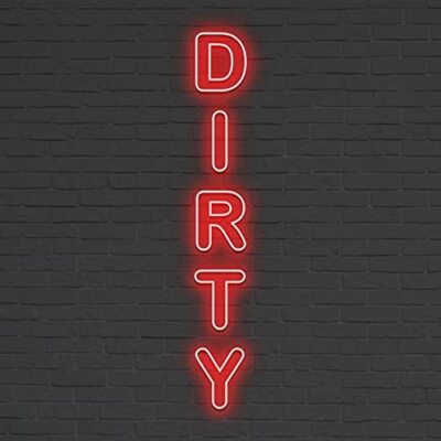 32''x5.2'' Dirty Flex LED Neon Sign Light Party Gift Bar Bright Acrylic Décor Lamp